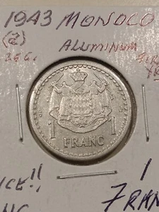 1943 a MONOCO, First Year Issue, Nice UNC. - Picture 1 of 3