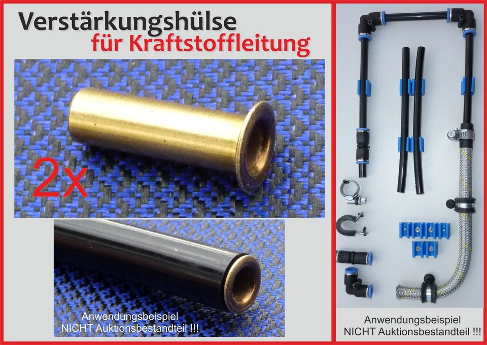 Verstärkungshülse 5mm für 8x1,5 Rohr Kunststoff Benzinleitung Treibstoffleitung - Bild 1 von 1