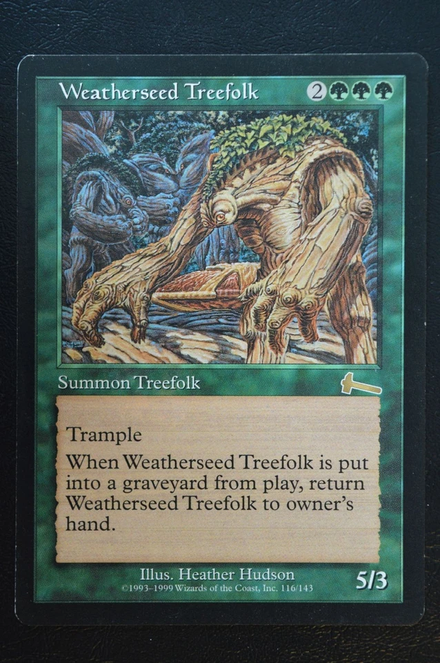 Magic The Gathering MTG WEATHERSEED TREEFOLK Urza's Legacy LP Lightly Played - Image 1 of 2