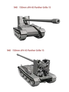 3D Printed 1/72 German  150mm sFH 43 Panther Grille 15 tank Unpainted- - Picture 1 of 1