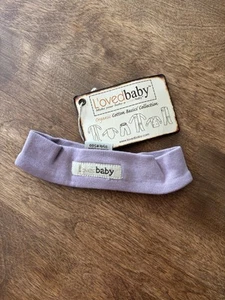 Diadema Orgánica L'ovedbaby Bebé Niñas (Bebé) - Lavanda - 6-12 Meses Nueva - Imagen 1 de 2