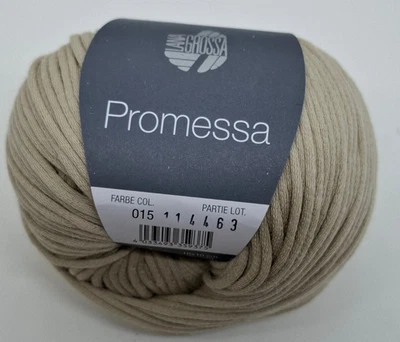 (119 €/kg):  50 g LG PROMESSA, Schlauchbändchen, Pt. 114463, Fb. 015 #7808 - Bild 1 von 4