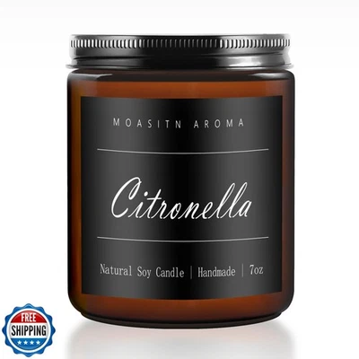 MOASITN Citronella Highly Scented Candles for Home| Natural Soy Aromatherapy  - Image 1 of 4