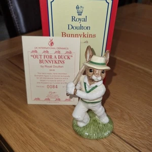 Rare Royal Doulton Bunnykins DB 150 Out For A Duck 84/1250 ex cond boxed. - Picture 1 of 9