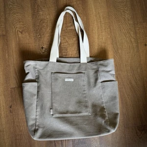Birdling große graue Canvas Reißverschluss Reisetasche Overnighter Handgepäck - Bild 1 von 9