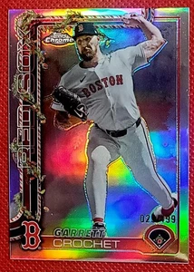 2025 Topps Holiday Garrett Crochet Chrome Refractor /499! Boston Red Sox #HC22 - Picture 1 of 3