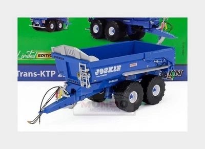 1:32 UNIVERSAL HOBBIES Joskin Trailer Trans-Ktp 22-50 2-Assi 2010 Blue UH6818 Mo - Image 1 of 2