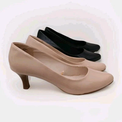 2 PARES de tacones para mujer George Comfort First Basic talla 10 negros y beige nude  Foto 1 de 4