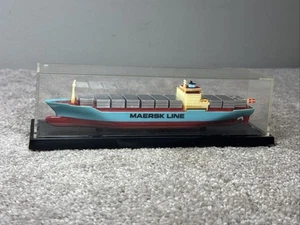 Modelo a escala Maersk Line carga envío comercial barco contenedor barco logística - Imagen 1 de 9