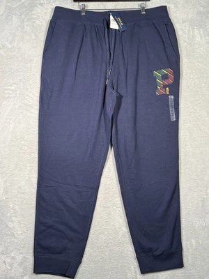 Polo Ralph Lauren Pants Mens 2XLT Navy Blue P Patch Joggers Lounge Sweatpants - Image 1 of 4