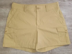Eddie Bauer Tan Beige Women's Fishing Hiking Walking Athletic Shorts Size M L 10 - Picture 1 of 8