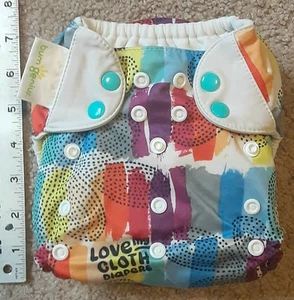 Bumgenius 4.0 Pocket Cloth Diaper W/ Original Inserts/Love - Picture 1 of 2