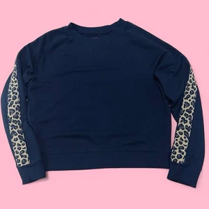 Sudadera Vaquera Leopardo Estampado Animal Boho Western Indie XS de Arizona Jean Co - Imagen 1 de 6