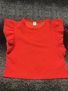 SHEIN Girls Frill Neck Ruffle Trim Keyhole Back Blouse - Picture 1 of 5
