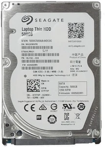 Seagate 500GB 2.5" SATA Internal HDD 7200RPM 7P79P (OEM) - Bild 1 von 1