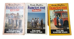 The Famous Five by Enid Blyton Lot of 3 Books #11 #14 #21 Now On T.V. 1978 PB - Picture 1 of 24