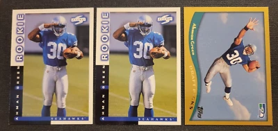 1998 Ahman Green 3 card Rookie Lot Seahawks, Score & Topps - Image 1 of 2