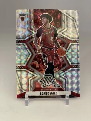 2021-22 Panini Mosaic Lonzo Ball #33 Silver Mosaic Prizm Chicago Bulls - Image 1 of 4