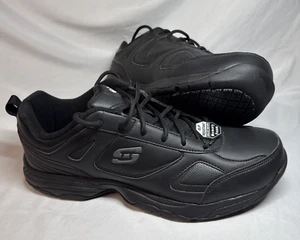NEW Skechers Work Shoe Womens Size 12 Slip Resistant Memory Foam Relaxed Fit BLK - Picture 1 of 11