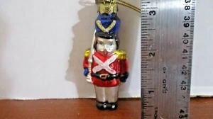 CASCANUECES DE VIDRIO SOPLADO DE 3" / SOLDADO DE JUGUETE Adorno de Navidad - Imagen 1 de 3