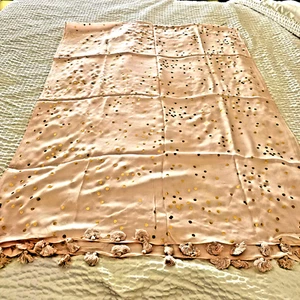 kate spade- Confetti Dot -Oblong Shawl Scarf- Dew Pink/ Gold- NWT- $98 - Picture 1 of 7