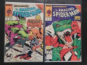 Amazing Spider-man #312 & 313 Lot McFarlane Marvel Comics Goblin Lizard VF+ - Bild 1 von 16