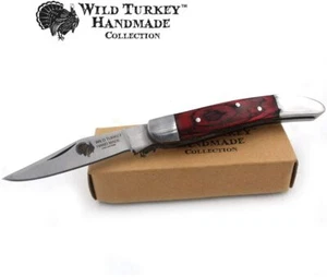 Wild Turkey Handmade Biker Tooth-Pick Folding Knife 3.75" Closed Everyday Carry  - Picture 1 of 6