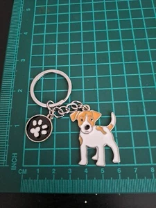 Llavero Jack Russell perro con dije de pata - Imagen 1 de 1
