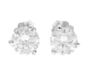 Certified! 2.00Ct VVS1-D Moissanite 14k Solid White Gold Martini Stud Earrings - Picture 1 of 5