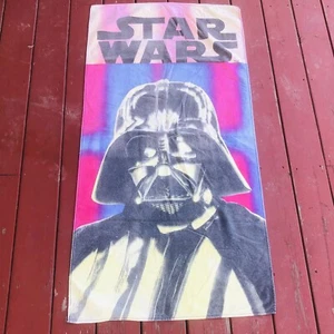 Vintage 1998 Star Wars Darth Vader Beach Towel 27” x 54”. Bath Towel. Disney 90s - Picture 1 of 7