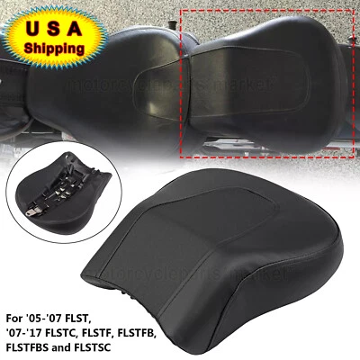 Cojín de asiento de pasajero trasero para Harley Fat Boy Heritage Softail 07-17 08 Foto 1 de 4