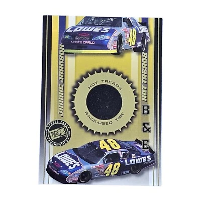 2002 Press Pass Premium Hot Treads Race-Used Tire Jimmie Johnson SP #'d /2375 - Image 1 of 2