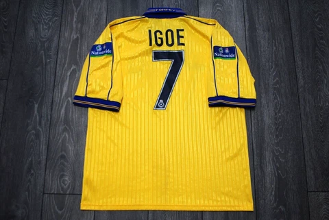 PORTSMOUTH AWAY FOOTBALL SHIRT 1999-2000 VINTAGE SOCCER JERSEY SAMMY IGOE MEN XL Cover