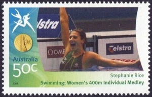 Estampilla de arroz Stephanie de los Juegos de la Commonwealth 2006 50c como nueva nunca bisagras - Imagen 1 de 1