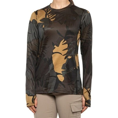CAMISETA Top Mujer The NORTH FACE Ultra Cálida Poli CAMO Capa Base L/S PEQUEÑA NUEVA Foto 1 de 4