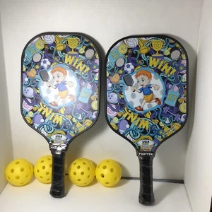 Pickleball Set Fighyek Elite Pickleball Set 2 Paddel 4 Bälle Tragetasche Neu - Bild 1 von 4