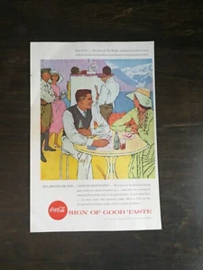 Anuncio a color página completa signo de buen gusto Coca-Cola 1957 vintage - 1221 - Imagen 1 de 1