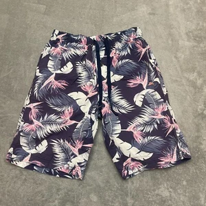 Tommy Bahama Navy Blue Palm Print Swim Trunks Shorts S Small - Picture 1 of 10