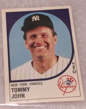 1988 Panini Stickers #148 Tommy John  NY Yankees