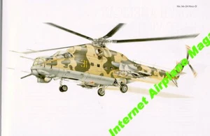 AVIATION ART MIL MI-24 HIND-D ASSAULT HELICOPTER SOVIET AF PARCHIM STENDAHL DDR - Picture 1 of 1