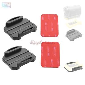 2 Flat Surface Mount + 2 Adhesive Sticker for Sony Action Cam AS15 20 as VCT-AM1