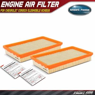 2x Filtro de aire del motor para Chevrolet Corsica Oldsmobile Achieva Pontiac Grand Am Foto 1 de 4