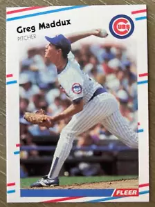1988 Fleer #423 Greg Maddux Chicago Cubs Baseball Card - Picture 1 of 2