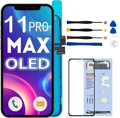 EFAITFIX OLED Display Für iPhone 11 Pro Max HD Bildschirm 3DTouch Super Retina Screen Kit
