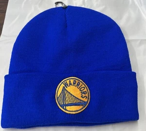 Golden State Warriors LINED blue Winter Hat lined beanie cap Cuffed - Picture 1 of 2