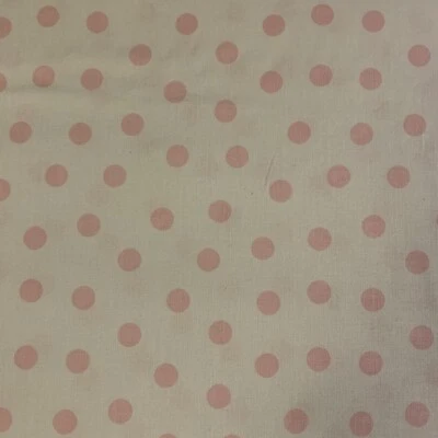 Zoo Babies Polka Dot Fabric By Whistler Studios For Windham Pink On White BTY - Image 1 of 4