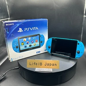 Sony PlayStation PS Vita PCH-2000 Aqua Blue Handheld Gaming Console Set - Picture 1 of 23