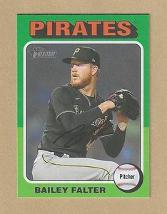2024 Topps Heritage MINI Bailey Falter #89 Short Print SP Pirates - Picture 1 of 2