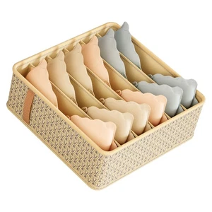 (Large 6 Grid 32x32x11cm)Drawer Organizer Closet Divider Fabric Organizers - Picture 1 of 12