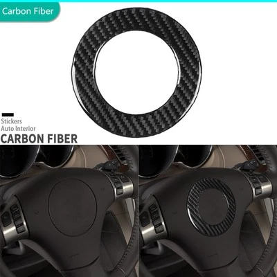 Real Carbon Fiber Steering Wheel Center Cover Trim For Chevrolet Malibu 2008-12 - Изображение 1 из 4